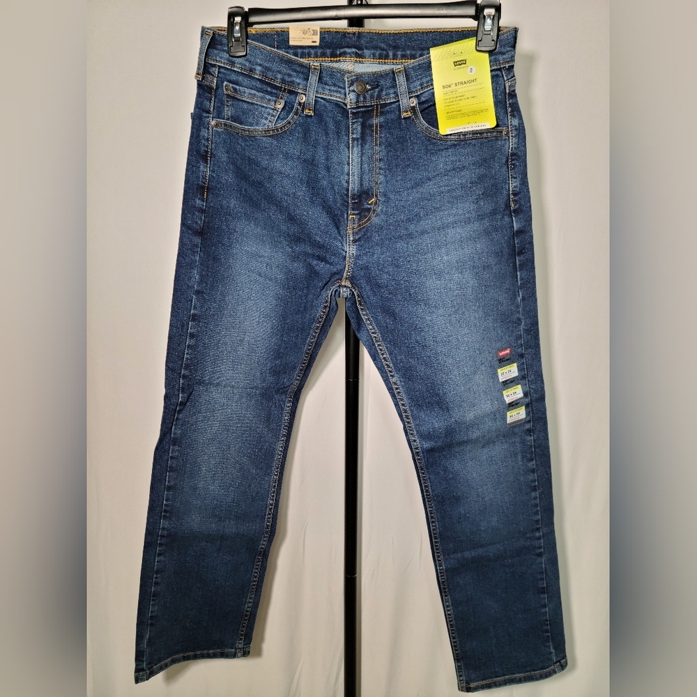 Levi's Flex 506 Straight Fit Blue Jean Men 32x29 NWT